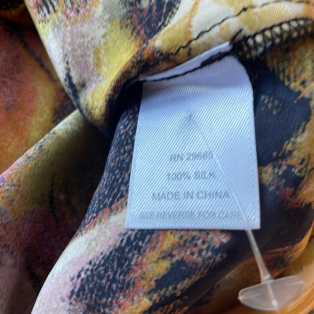 Pendleton Silk Button Double Breasted Wrap Blouse… - image 6